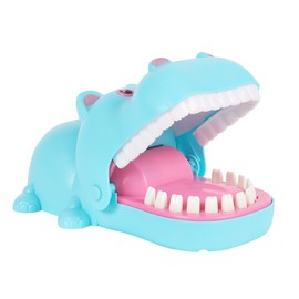 KKYOYRE Painful Crocodile Crisis Game, Painful Hippopotamus, Russian Roulette, Toy, Lottery Pull, Mouth Bite, Hippopotamus, Alligator Panic, End Party, Classic Game, Christmas, New Year, Party (Blue)