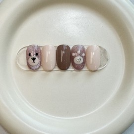 Dara Beauty 2024 January Art of the MonthBear Magnet Nail❣ - Not selected / 다라뷰티 2024 1월 이달의아트곰돌이 자석네일❣ - 선택안함