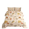 Castle Fairy 60s 70s Retro Mushroom Comforter Set Full Size,Groovy