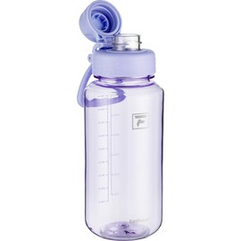 Fanhaw 32 oz Clear Water Bottle with Fast-Flow Spout Lid, BPA-Free Tritan, Wide Mouth, Leakproof, Reusable Bottle for Gym, School, Office, Travel (Amethyst)