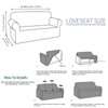 JIVINER Loveseat Slipcovers, 1 Piece Stretch Couch Covers for 2