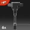 A-Premium Set of 6 Ignition Coil Pack and Iridium Spark