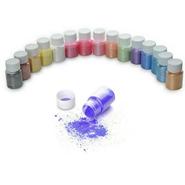 8/20/24PCS Pearl Pigment Powder for Epoxy Resin Floors Metallic Dye Ultra Mixed Color (24pcs)