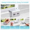 PINGXNG Window Locks,4 Sets,Alu Alloy material Window Lock for Vertical&Horizontal