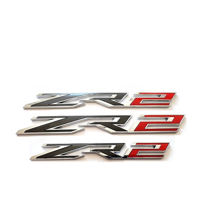 3pack OEM Two Side ZR2 Emblems Badges Plus Rear ZR2