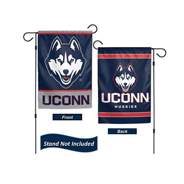 University of Connecticut Huskies 12.5â x 18" Double Sided Yard and Garden College Banner Flag is Printed in The USA,