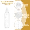PATIKIL 110 Ml/4 oz Plastic Squeeze Bottles with White Top