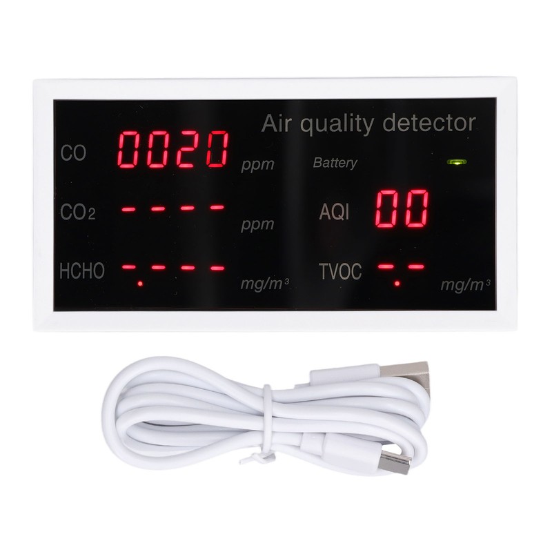 Indoor Air Quality Meter 5 In 1 PM2.5 HCHO Carbon