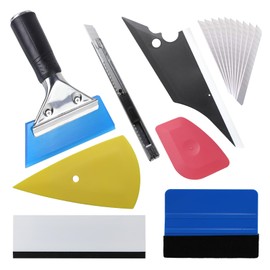 Ongfuwu 17PCS Window Tint Kit, Car Vinyl Wrap Application Tools, Auto Window Film Tinting Kit, Glass Protective Film Installation Set Includes Squeegees, Cutting Knife with Blades