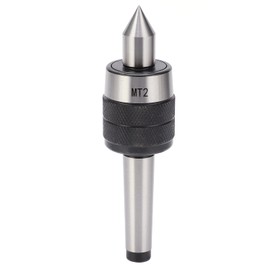 Mitlaufende Centre Point for Lathe, 60 Degree MT2 Live Centre Lathe, Centring Tip Tailstock Rotary Milling Centre, for Machine Taper CNC Lathe Tool 0.005 mm Precision Steel