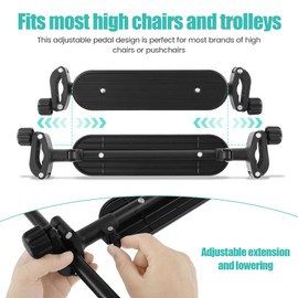 High Chair Footrest Footrest for Baby Highchair Adjustable HighChair Foot Rest Non-Slip Highchairs Foot Rest for Baby Highchair Accessories Compatible with Most Highchairs