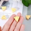 50PCS Fake Cheese Tiny Toys, Resin Charms Small Figurines, Stress
