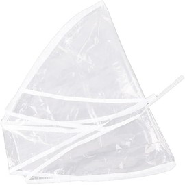 1Pc Clear Waterproof Rain Hats, Reusable Waterproof Plastic Rain Wind Hat, Transparent Hair Bonnet Cap Hood for Women Lady Wear ﻿