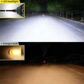 AUIMSOCO H11 LED Headlight Super Bright Bulbs Kit 12000K White 330000LM High/Low Beam