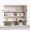 IBERG Cabinet Shelf - Set of 2 Mesh Shelf Organizers