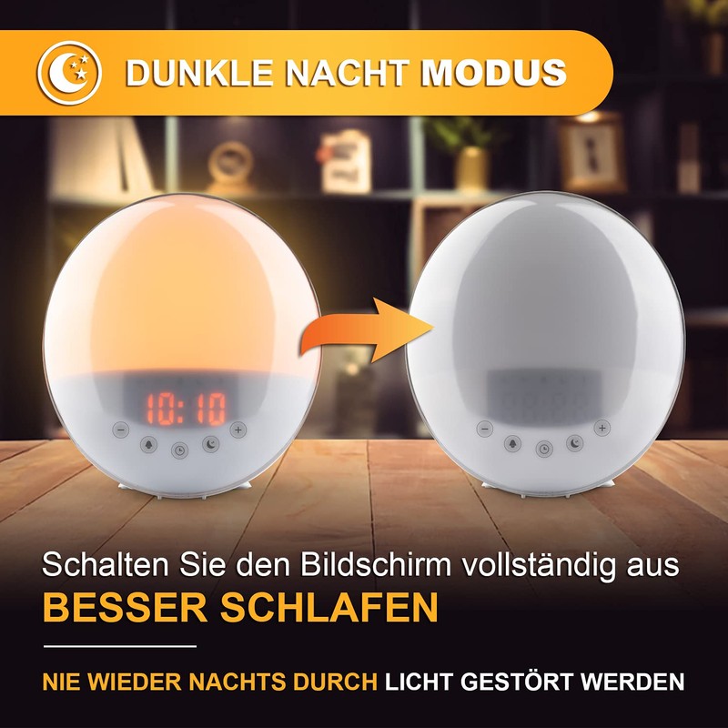 Light Alarm Clock - Daylight Alarm Clock for Awakening in