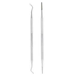 2 Piezas de Herramientas de Limpieza de Uñas de los Pies, Herramientas de Uñas Encarnadas, Kit de Herramientas de Pedicura para Tratamiento de Uñas Seguro Quirúrgico Profesional, Kit de Herramientas D