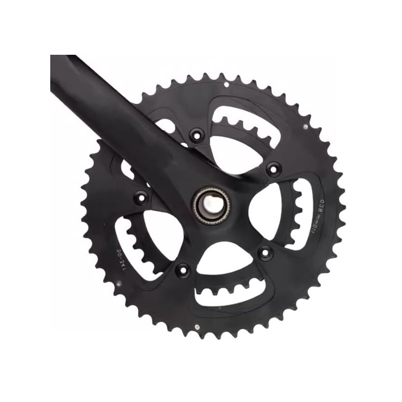 FregocS Bicycle Chainwheel Chainring Black Bolts Nuts Convenient Set of