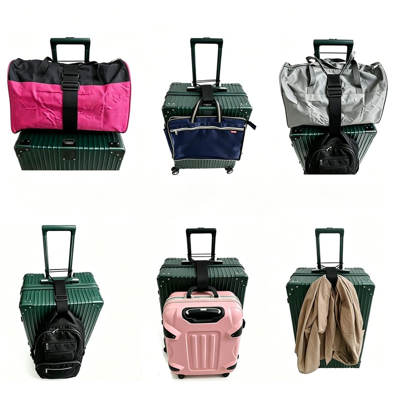 SpassLeben Luggage Straps for Suitcases, Extended Adjustable Luggage Connector Straps,