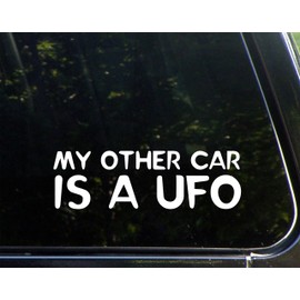 Diamond Graphics My Other Car is A UFO (8-3/4" x 2-3/4") Die Cut Decal Bumper Sticker for Windows, Cars, Trucks, Laptops, Etc.