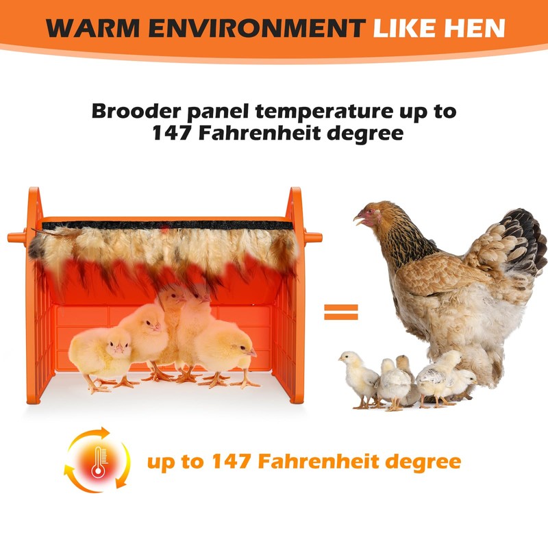 Sindarhor Heating Brooder Plate for Chicks Ducklings, Adjustable Brooder House