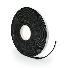 Alenor EPDM Black Foam Insulation Tape Self Adhesive 1/8"x1" x 50' Ft –Pack of 1- Weather Stripping for Doors & Windows,Soundproofing,Door Seal,Weatherstrip,Pipe Cooling,Air Conditioning Seal Strip