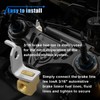 3-Way Female Brake Line Tee for 3/16" Tube, Brass Brake