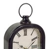 NIKKY HOME Small Retro Black Wall Clock, Silent Battery Operated