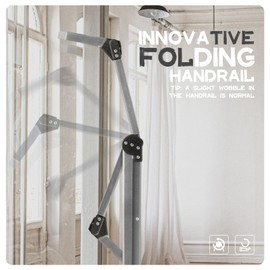 XinSunho 5 Step Ladder, Foldable Step Stool Ladder with Handrails & Tray, 660 lbs Heavy Duty Wide Pedals, Sturdy Steel Folding Ladder for Kitchen, Home, and Household Use (Silver, 5 Step)