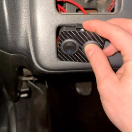 CARZDELUXE Dual aux switch plate fits 1992-1995 Civic EG blank power mirror location