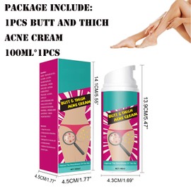 Mikabila (06) 100 ml Butt Acne Cream, Butt Acne Cream Reduction Acne, Butt Anti-Pimple Serum, Anti Pimple Cream on the Buttocks, Restore Soft and Smooth Butt Skin, Back Delicate and Smooth Skin