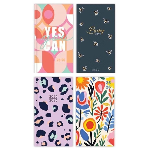 BG Academic Term-Time July-July Diary Slim WTV Illustrated 2025-2026, Assorted