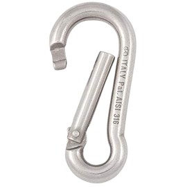 Kong Stainless Steel Carabiner Carabiner Snap Hook Key-Lock AISI316 60mm