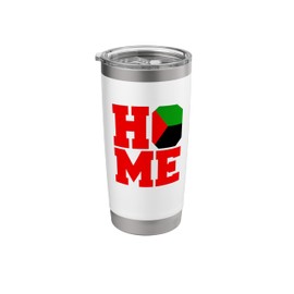 HOME - Martinique (Red, Black And Green Flag) Stainless Steel Insulated Tumbler