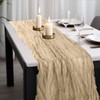 ALXBSONE Cheesecloth Table Runner, 160 inch Table Runner for Wedding,