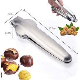 Yunni Nutcracker, clip, nutcracker, sheller, nutcracker, multifunctional screwdriver, nutcracker, kitchen utensils made of 304 stainless steel