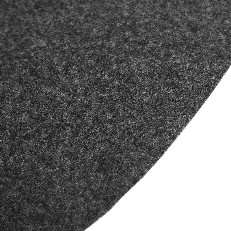 36in Round Shape Gary Barbecue Mat Oil Resistant BBQ Floor