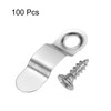 HARFINGTON 100Pcs Picture Frame Backing Hardware Clips with 100Pcs Screws