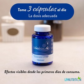 Salud Celadrin | Fórmula Patentada para Disminuir el Dolor Articular y Muscular | Formula Hecha en USA | Potencializa la Glucosamina | Ayuda a Reducir la Inflamación y el Dolor en las Articulaciones | Mejora tu movimiento en hasta un 11.7% | LIV Nutrition (90 Cápsulas)