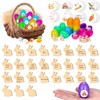 BABORUI Easter Egg Tokens for Kids - 27 Pack Wooden