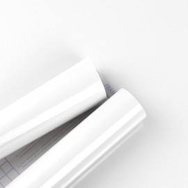 Amiya White Glossy Contact Paper Shiny Peel and Stick Wallpaper Self-Adhesive for Countertops, Furniture, Cabinets, Waterproof, Removable, Easy to Apply, Decorative Vinyl Wrap15.7”X78.7”