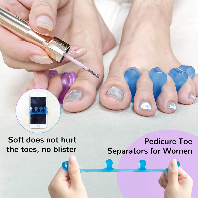 SUNFATT Toe Separators for Pedicure,Toe Separators for Women,Pedicure Toe Spacers