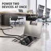 Square Metal Hidden Floor Socket Box with Multiple Outlet Configurations