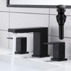 VCCUCINE Black Bathroom Faucet 3 Hole, 8 Inch Widespread Bathroom
