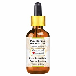 Greenwood Essential Pure Kunzea Oil (Kunzea ambigua) with Glass Dropper Natural Therapeutic Grade Steam distilled 2ml (0.06 oz)