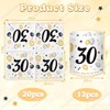 Pack of 20 Napkins 30th Birthday + 12 Pieces Lantern