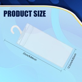 Middrivr Handicap Placard Holder, Work Permit Holder, Ultra Transparent Disabled Parking Permit Placard Protector with Large Hanger, Automotive Disabled Placard Protective Cover for Car Hanger (1PCS)