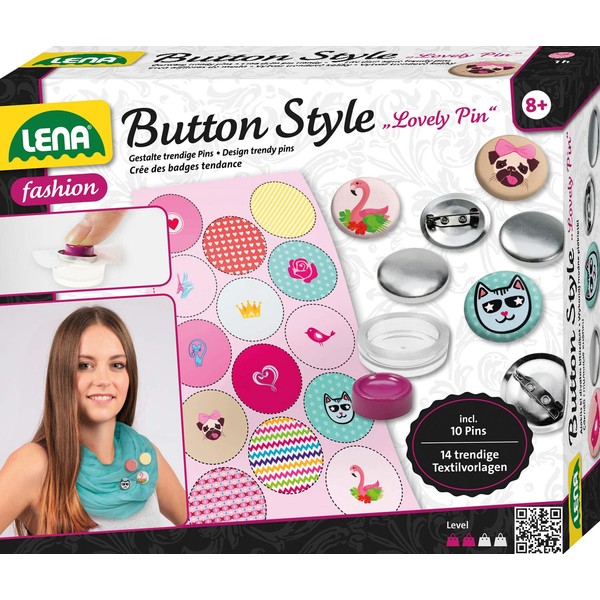 Lena 42564 Craft Set Style Lovely Pin, Complete Set for