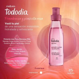 Kit Frambuesa Y Pimienta Rosa, Body Splash Y Crema Corporal