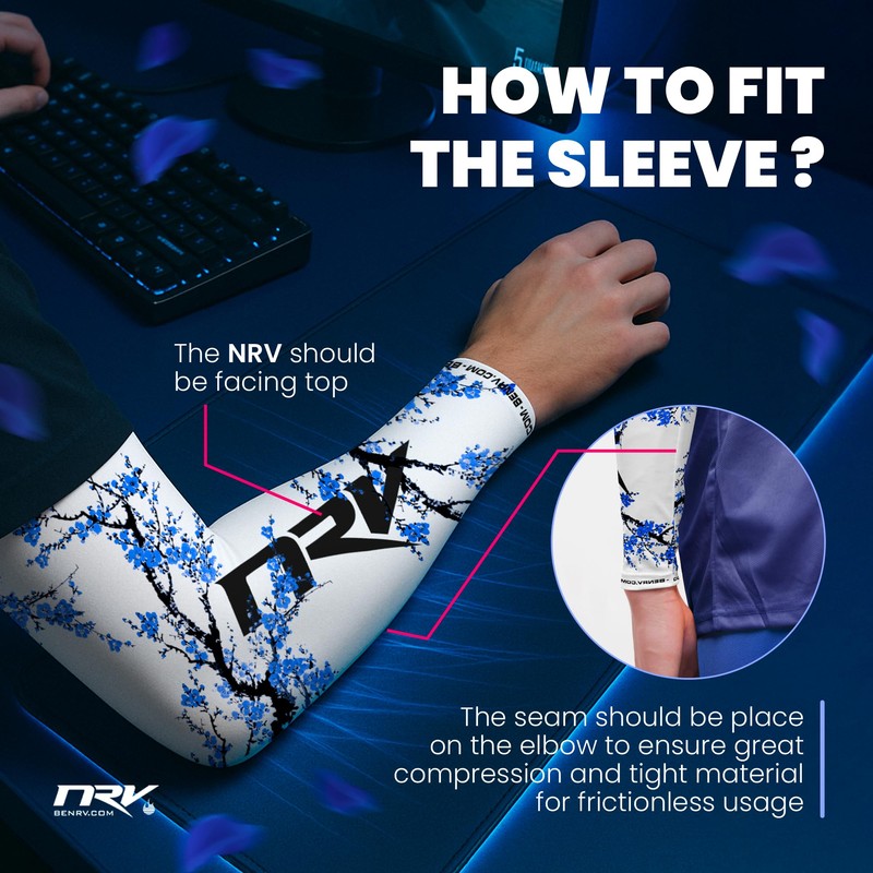 NRV Gaming Compression Sleeve (Edition Sakura) - Enhanced Japanese Style